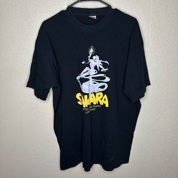 VTG Las Vegas Sahara Hotel Casino Graphic Shirt Single Stitch - Picture 2 of 7
